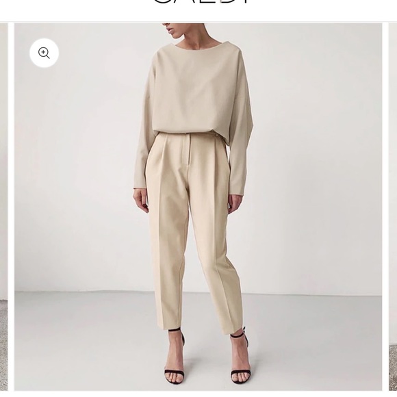 Taupe long sleeve blouse - Picture 6 of 7